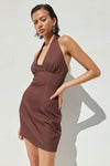 JIANNA MINI DRESS - CHOCOLATE