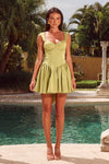 JOELLE MINI DRESS - LIME