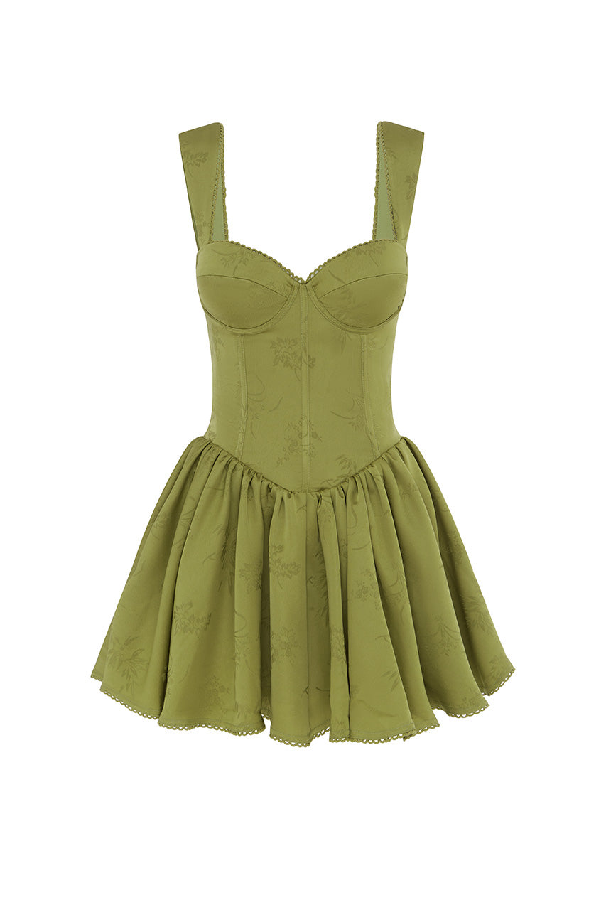JOELLE MINI DRESS - LIME