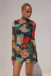 JORDI MINI DRESS - ASHA PRINT