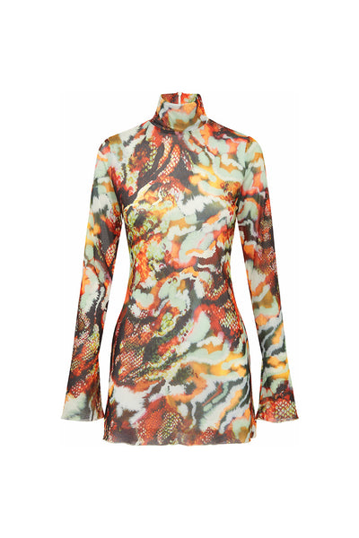 JORDI MINI DRESS - SONARA PRINT
