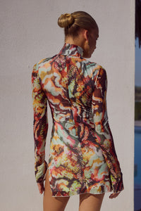JORDI MINI DRESS - SONARA PRINT