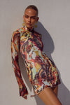 JORDI MINI DRESS - SONARA PRINT