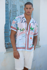 JULIO SHORT SLEEVE SHIRT - JULIO AQUA