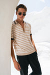 KAIN TOP - SAND STRIPE
