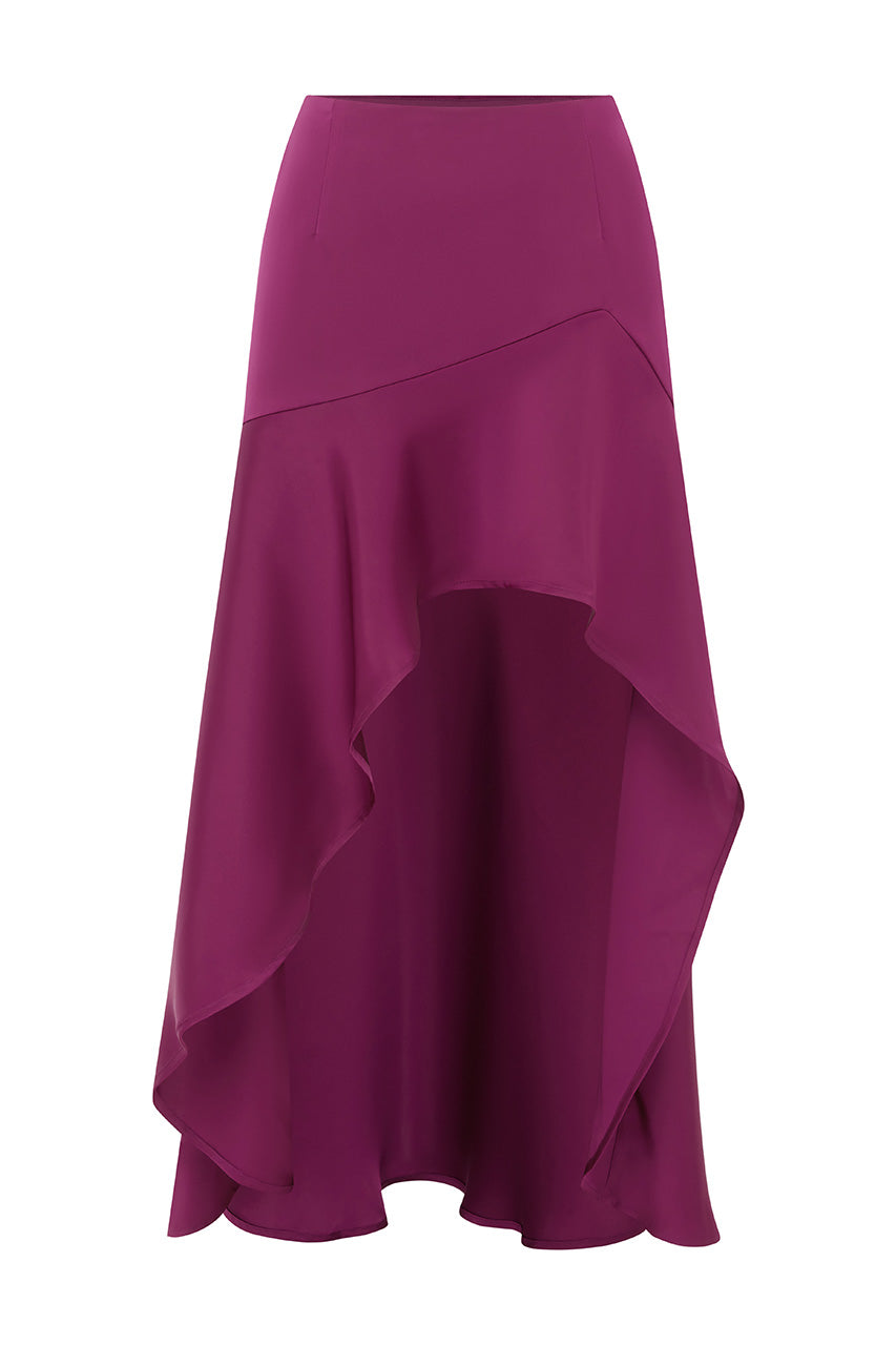 KAIRO MIDI SKIRT - BERRY
