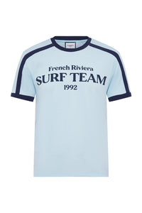KARSON SHORT SLEEVE T-SHIRT - SKY BLUE/NAVY