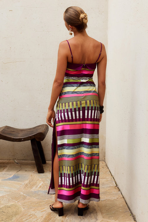 KAYLEE SLIP MAXI DRESS - LETTIE MULTI