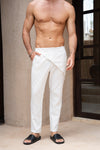 KILIAN PANT - WHITE PINSTRIPE