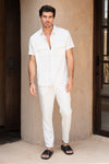 KILIAN SHIRT - WHITE PINSTRIPE