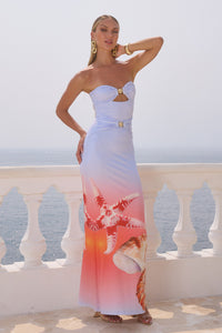 KLEO MAXI DRESS - ICE BLUE OMBRE