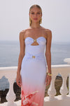 KLEO MAXI DRESS - ICE BLUE OMBRE