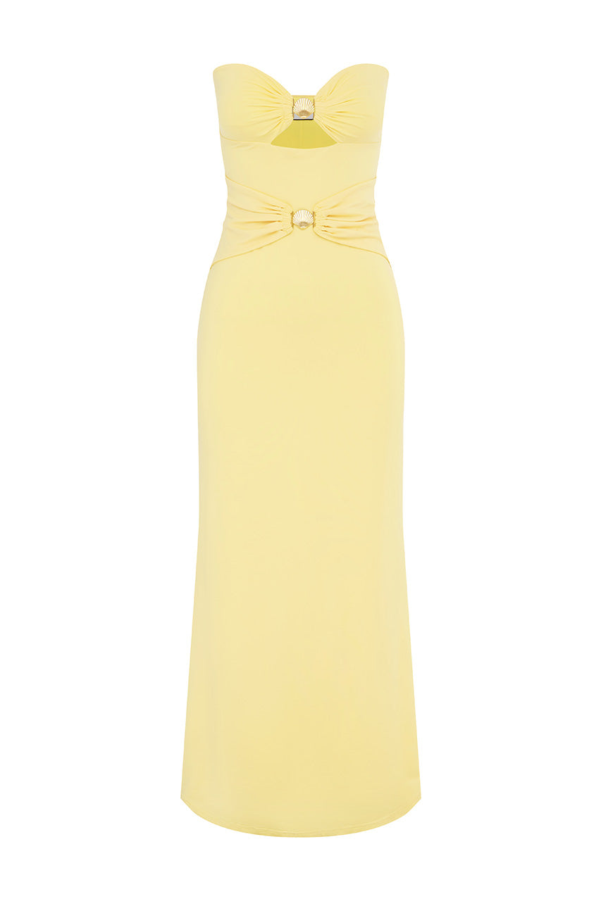 KLEO MAXI DRESS - LEMON