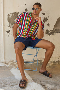 KOLTON SHORT SLEEVE SHIRT - XYLA STRIPE