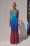 KYREE MAXI DRESS - BLUE OMBRE