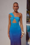 KYREE MAXI DRESS - BLUE OMBRE