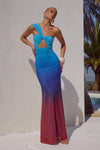 KYREE MAXI DRESS - BLUE OMBRE