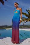 KYREE MAXI DRESS - BLUE OMBRE