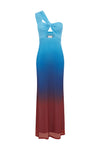 KYREE MAXI DRESS - BLUE OMBRE