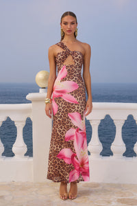 KYREE MAXI DRESS - LEOPARD FLORAL
