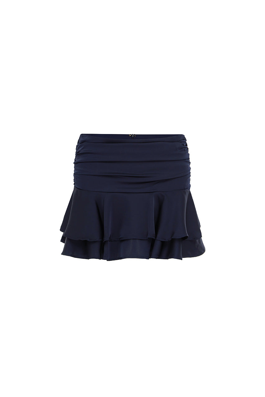 LANEY REVERSE HALTER NECK TOP - NAVY