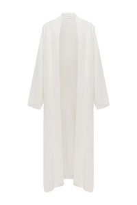 LAVINA LONGLINE KNIT CARDIGAN - CREAM