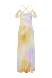 LAVONI CROSS BACK MAXI DRESS - SAPHIE BLUE