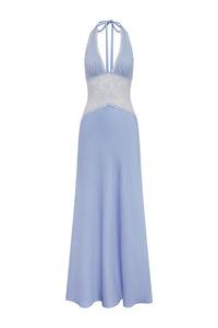 LILITH HALTER MAXI DRESS - BLUEBELL