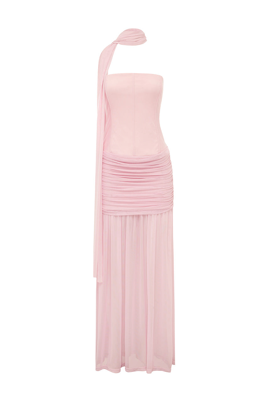 LILLIE CORSET MAXI DRESS - MUSK
