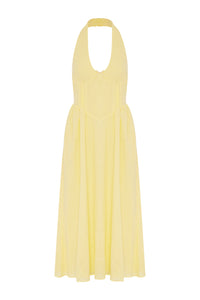 LIMONI MIDI DRESS - LEMON