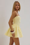 LIMONI MINI DRESS - LEMON