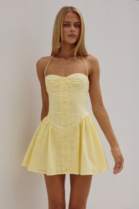 LIMONI MINI DRESS - LEMON