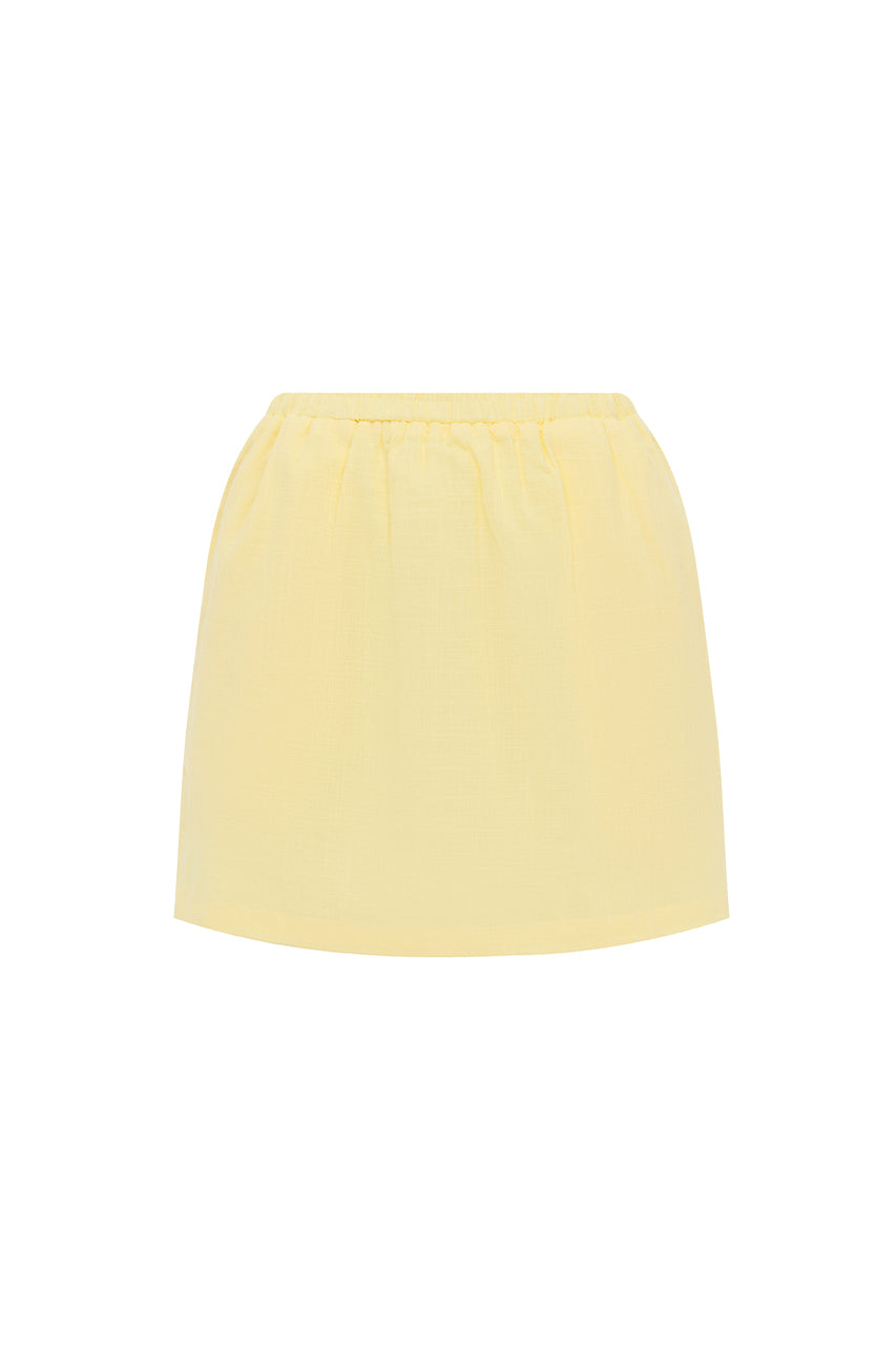 LIMONI MINI SKIRT - LEMON