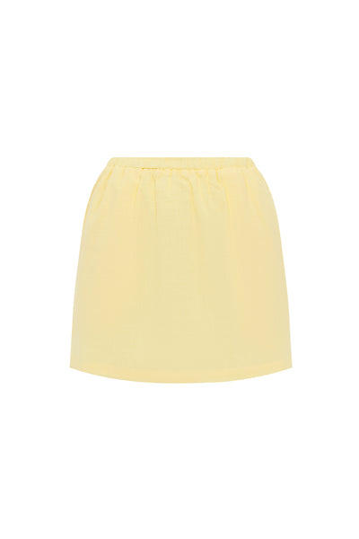 LIMONI MINI SKIRT - LEMON