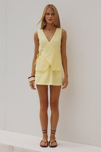 LIMONI MINI SKIRT - LEMON
