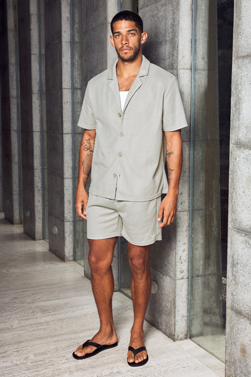 LOGAN SHORT SLEEVE SHIRT - SAND