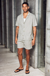 LOGAN SHORT SLEEVE SHIRT - SAND
