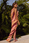 LORALEI MAXI SKIRT - PEACH STRIPE