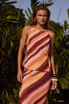 LORALEI TOP - PEACH STRIPE