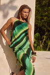 LORALEI TOP - GREEN STRIPE