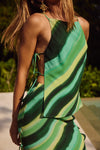 LORALEI TOP - GREEN STRIPE