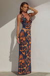 LOTUS LOW WAIST MAXI SKIRT - VALINA ORANGE