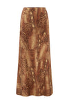 LOTUS MAXI SKIRT - TAN VIPER
