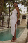 LOXIE MIDI DRESS - WHITE