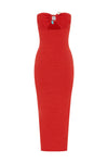 LUNA MIDI DRESS - RED