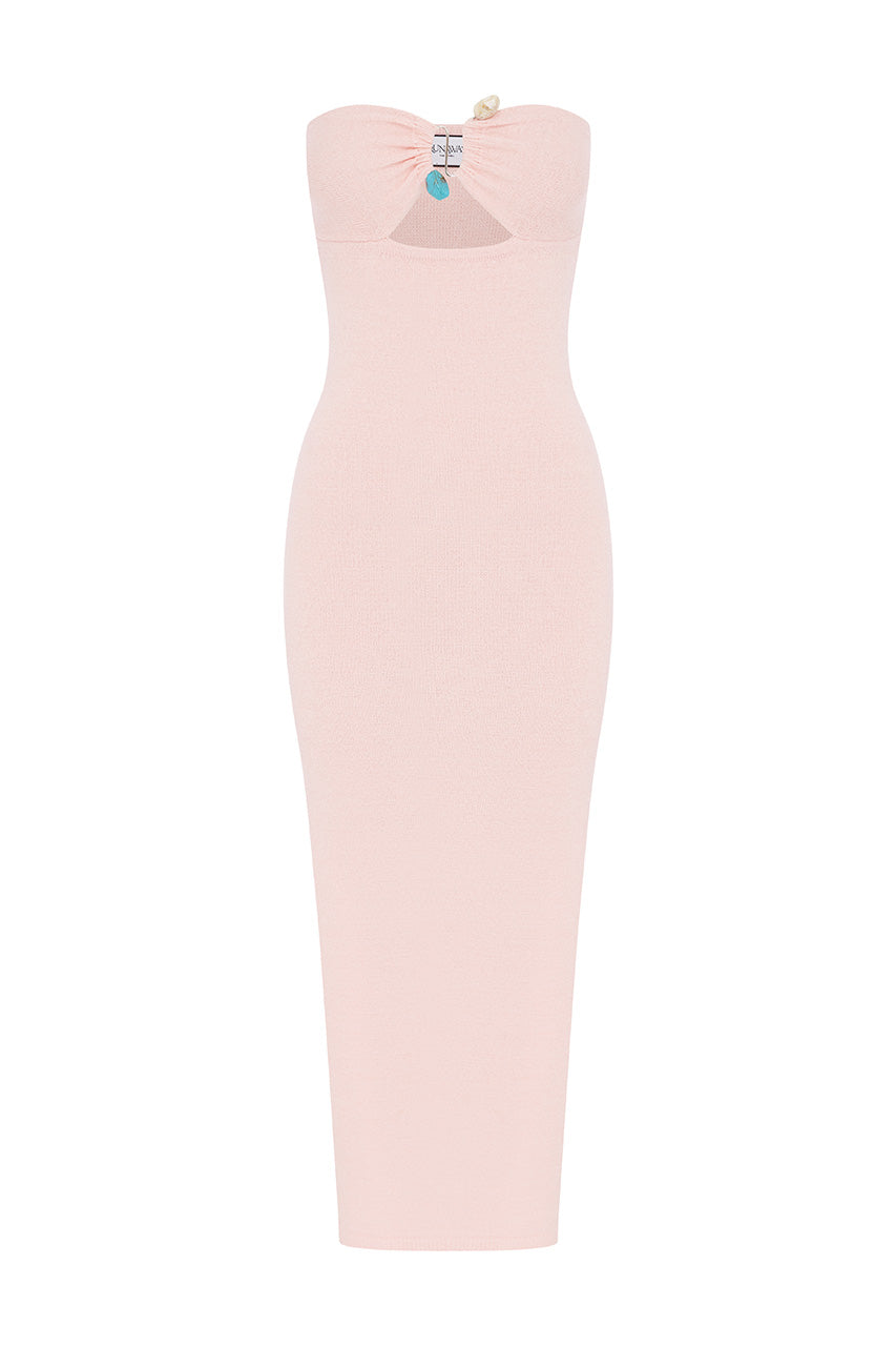 LUNA MIDI DRESS - MUSK