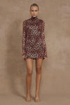 JORDI MINI DRESS - LEOPARD PRINT