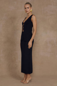 NADINA TOP - BLACK