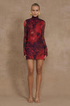 JORDI MINI DRESS - GIOVANA PRINT