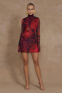 JORDI MINI DRESS - GIOVANA PRINT